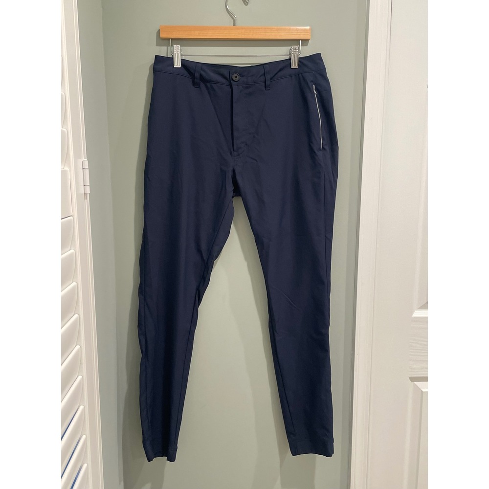 TravisMathew Mens Navy Blue Polyester Athletic Golf Pants Size 32
